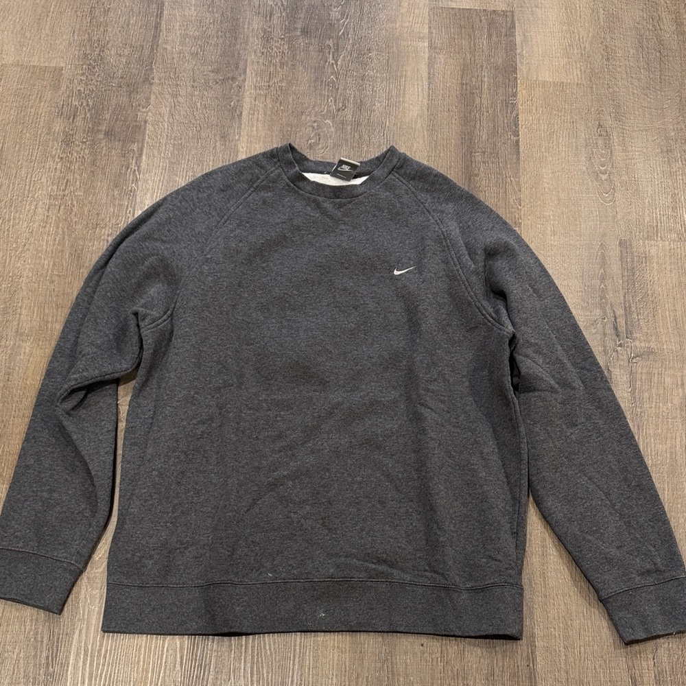 Nike Men's Charcoal Crewneck Sweater